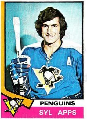 Syl Apps #13 Hockey Cards 1974 Topps