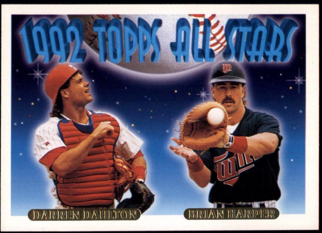 Brian Harper, Darren Daulton #408 Baseball Cards 1993 Topps Gold