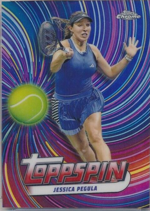 Jessica Pegula #TSP-JP Tennis Cards 2024 Topps Chrome Toppspin