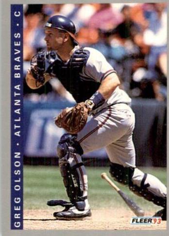 Greg Olson #11 Baseball Cards 1993 Fleer