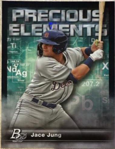 Jace Jung #PE-13 Baseball Cards 2023 Bowman Platinum Precious Elements