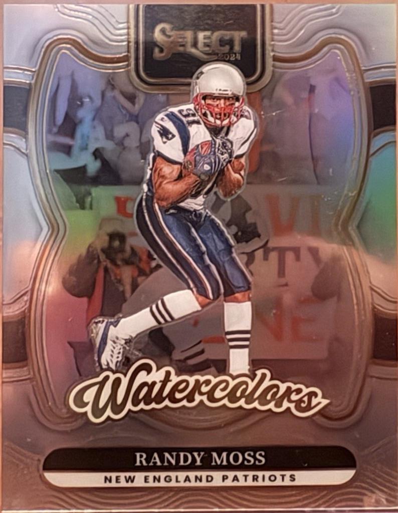 Randy Moss #1 Football Cards 2024 Panini Select Watercolors