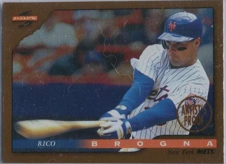 Rico Brogna #41 1996 Score Dugout Collection Baseball