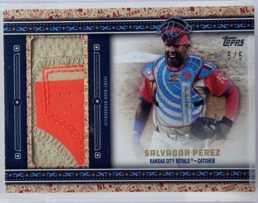 Salvador Perez #ASJP-SP Baseball Cards 2024 Topps Update All-Star Jumbo Patch