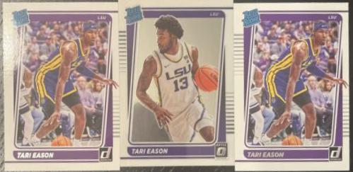 Tari Eason #25 Basketball Cards 2022 Panini Chronicles Draft Picks Optic Rated Rookie