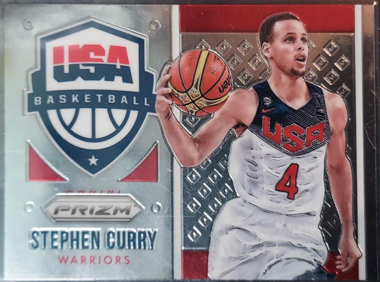 STEPHEN CURRY #16 Basketball Cards 2015 Panini Prizm USA Basketball