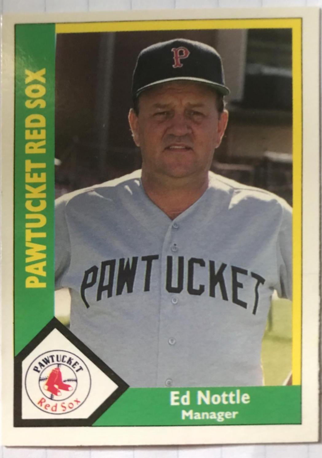 Ed Nottle #10 Baseball Cards 1990 CMC Pawtucket Red Sox