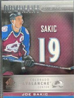 Joe Sakic #DD-16 Hockey Cards 2020 SP Signature Edition Legends Dominant Digits