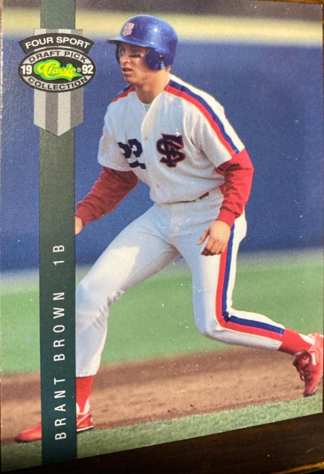 Brant Brown #283 Baseball Cards 1992 Classic 4 Sport