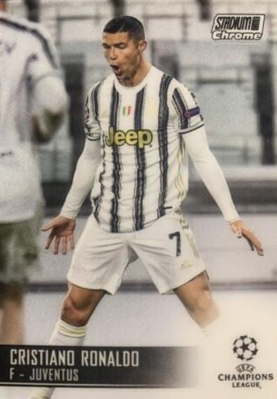 Cristiano Ronaldo #100 Soccer Cards 2020 Stadium Club Chrome UEFA Champions League