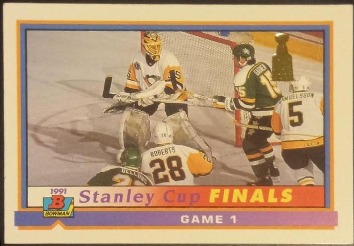 Stanley Cup Finals - Game 1 #419 Hockey Cards 1991 Bowman
