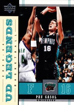 Paul Gasol #39 Basketball Cards 2003 Upper Deck Legends
