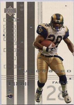 Marshall Faulk #68 2000 Upper Deck Graded Football