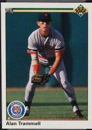 Alan Trammell #554 Baseball Cards 1990 Upper Deck
