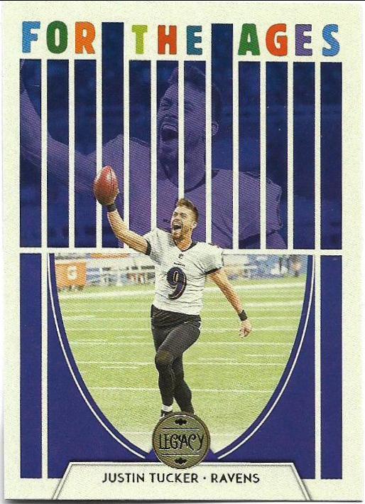 Justin Tucker #FA-17 Football Cards 2022 Panini Legacy For the Ages
