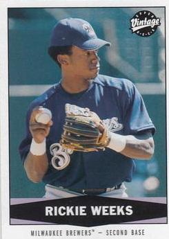 Rickie Weeks #84 Baseball Cards 2004 Upper Deck Vintage