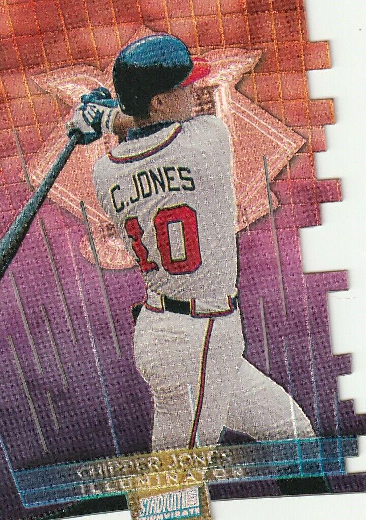 Chipper Jones #T12A 1999 Stadium Club Triumvirate Baseball