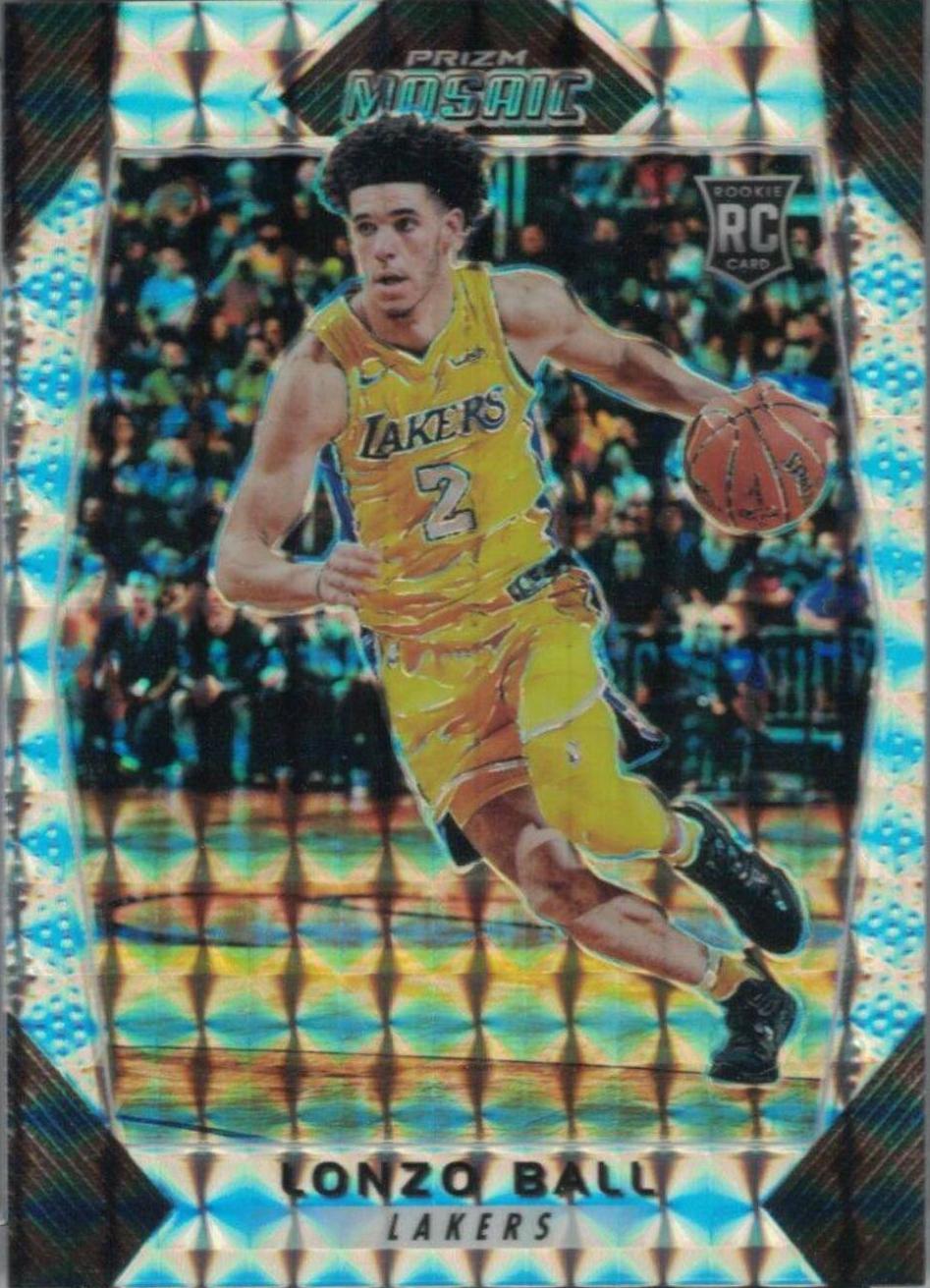 Lonzo Ball #73 Basketball Cards 2017 Panini Prizm Mosaic