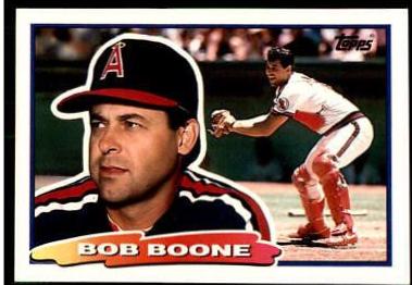 Bob Boone #30 Baseball Cards 1988 Topps Big