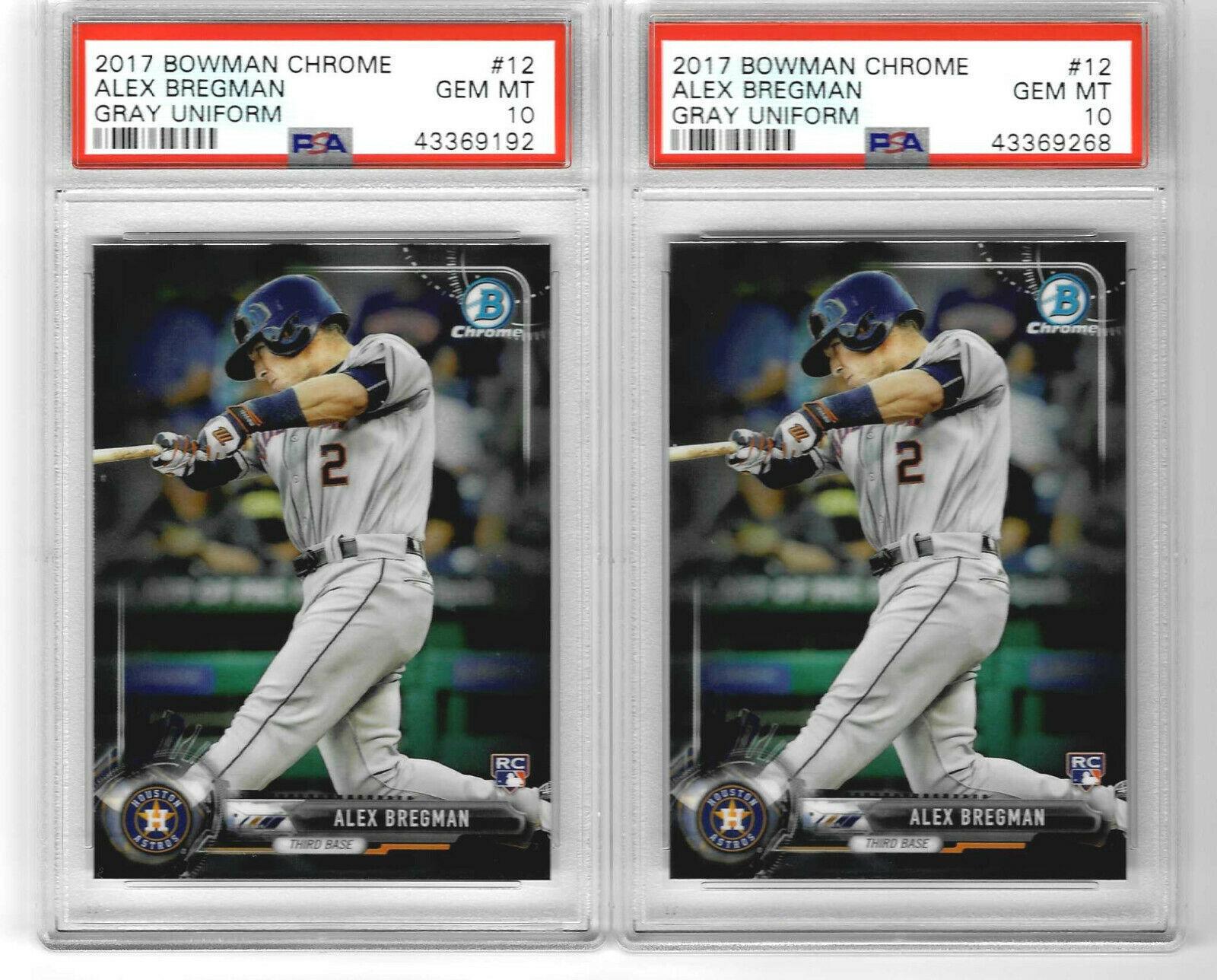 Alex Bregman #12 2017 Bowman Chrome Baseball