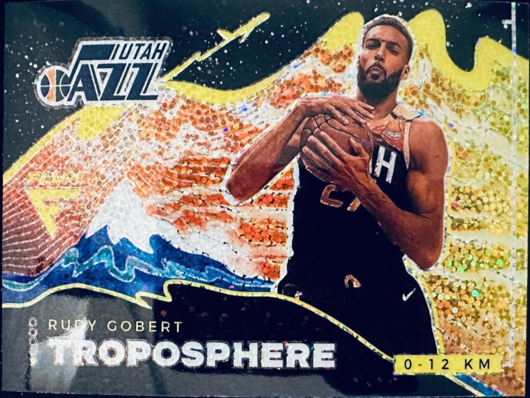 Rudy Gobert #16 Basketball Cards 2020 Panini Flux Troposphere