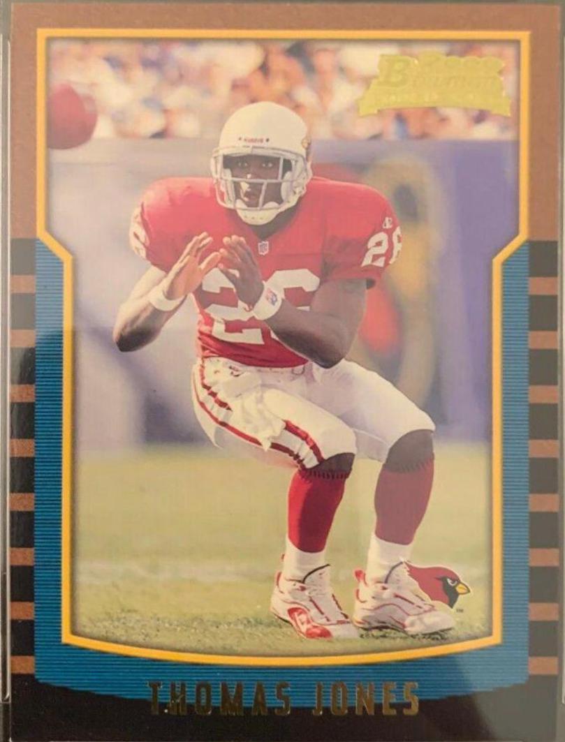 Thomas Jones #168 Football Cards 2000 Bowman