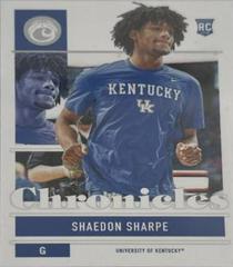 Shaedon Sharpe #10 Basketball Cards 2022 Panini Chronicles Draft Picks Prices