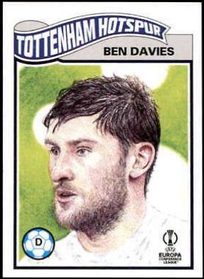 Ben Davies #362 2021 Topps Living UEFA Champions League