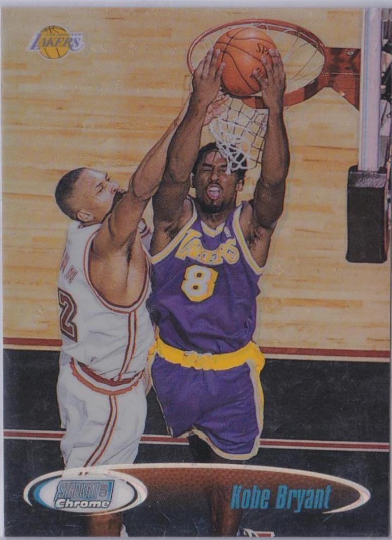 Kobe Bryant #SCC6 Basketball Cards 1998 Stadium Club Chrome Refractor