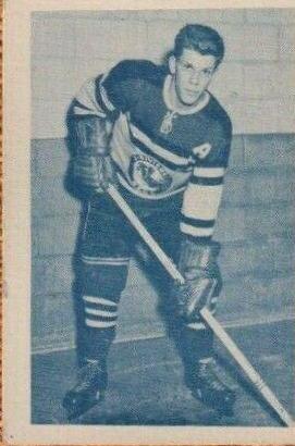 Gerard Bergeron #37 Hockey Cards 1952 Juniors Blue Tint