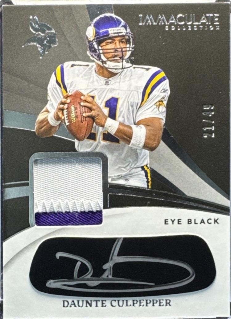 Daunte Culpepper #IEBJ-DCR 2024 Panini Immaculate Eye Black Jersey Football