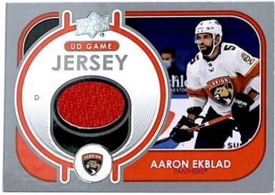 Aaron Ekblad #GJ-AE Hockey Cards 2021 Upper Deck Game Jersey