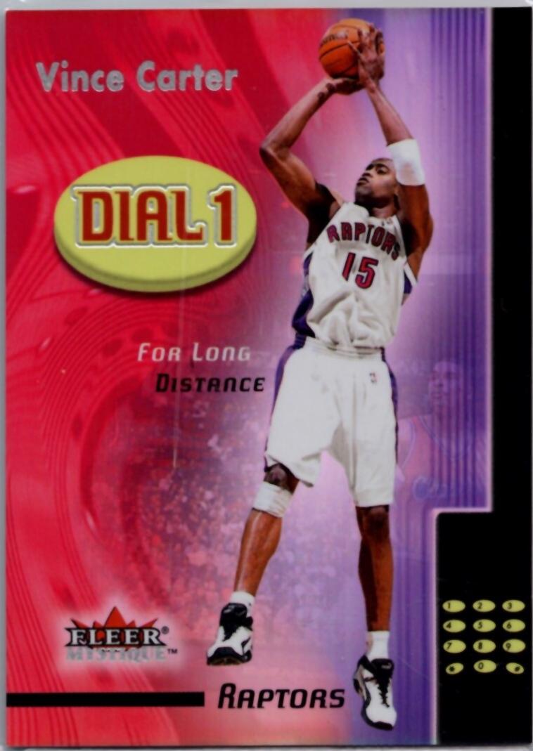 Vince Carter #10 Basketball Cards 2000 Fleer Mystique Dial 1