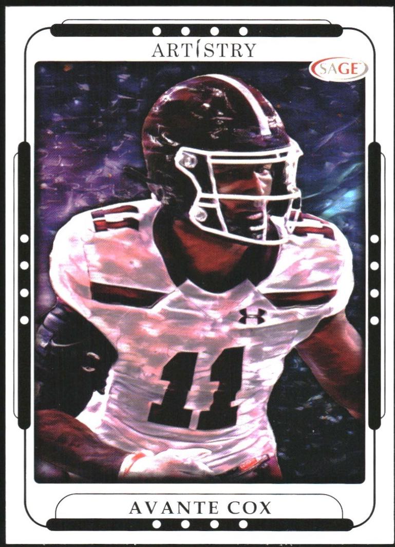 Avante Cox #3 Football Cards 2023 Sage Artistry
