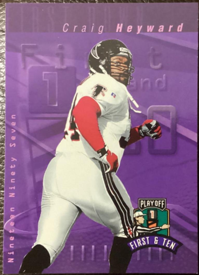 Craig Hayward #74 Football Cards 1997 Playoff 1st & 10