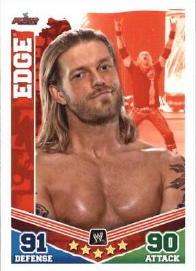 Edge Wrestling Cards 2010 Topps Slam Attax WWE Mayhem