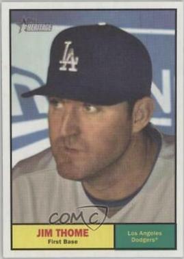 Jim Thome #418 2010 Topps Heritage Baseball