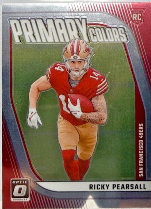 Ricky Pearsall #11 Football Cards 2024 Panini Donruss Optic Rookie Primary Colors