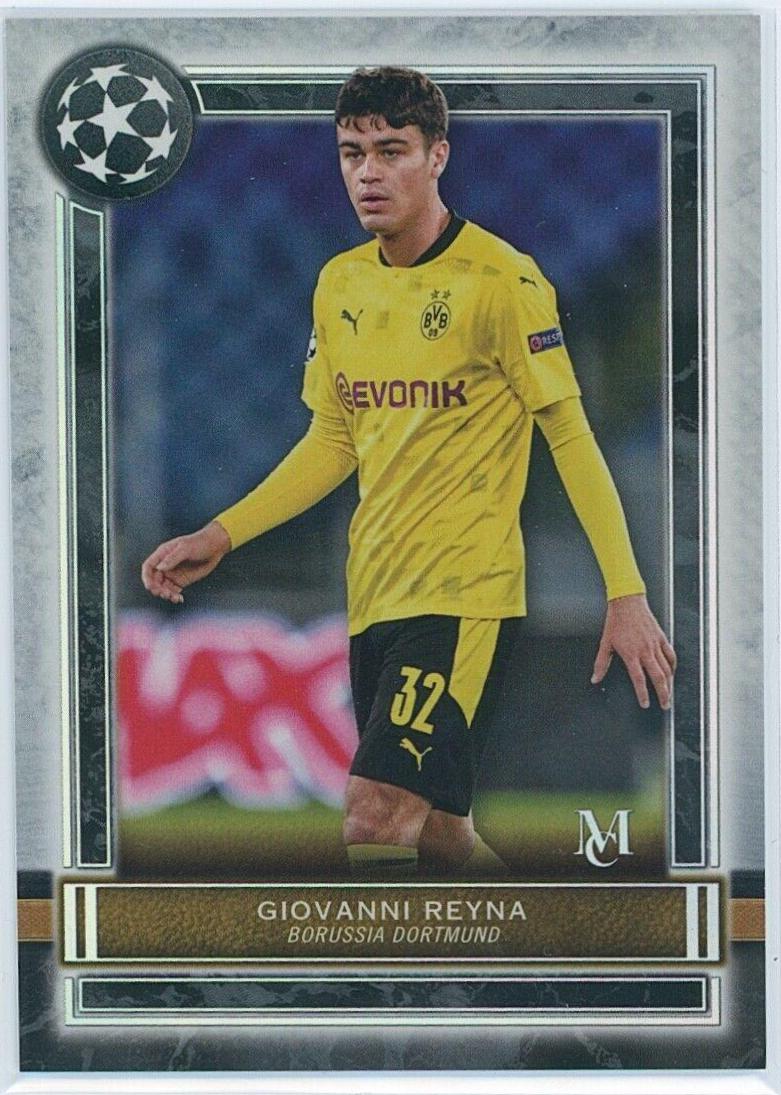 Giovanni Reyna #42 Soccer Cards 2020 Topps Museum Collection UEFA Champions League