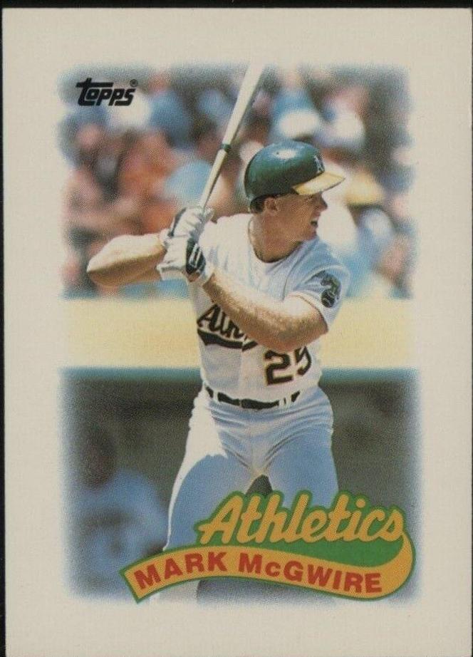 Mark McGwire #70 Baseball Cards 1989 Topps Mini League Leaders