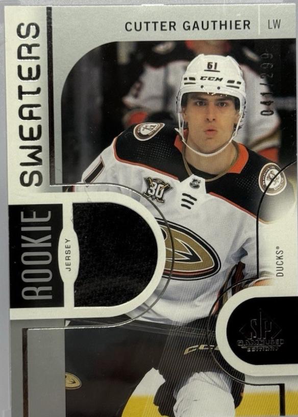 Cutter Gauthier #RS-CG Hockey Cards 2024 SP Game Used Rookie Sweater