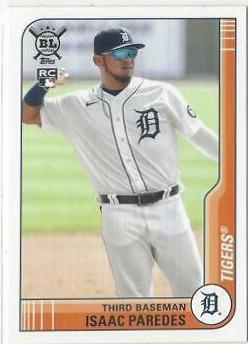 Isaac Paredes #13 Baseball Cards 2021 Topps Big League