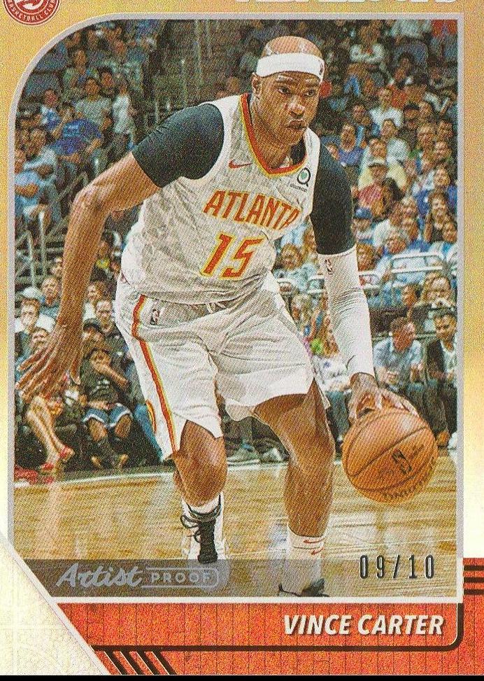 Vince Carter Artist Proof Gold #199 Basketball Cards 2019 Panini Hoops