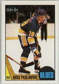Greg Paslawski #10 Hockey Cards 1987 O-Pee-Chee