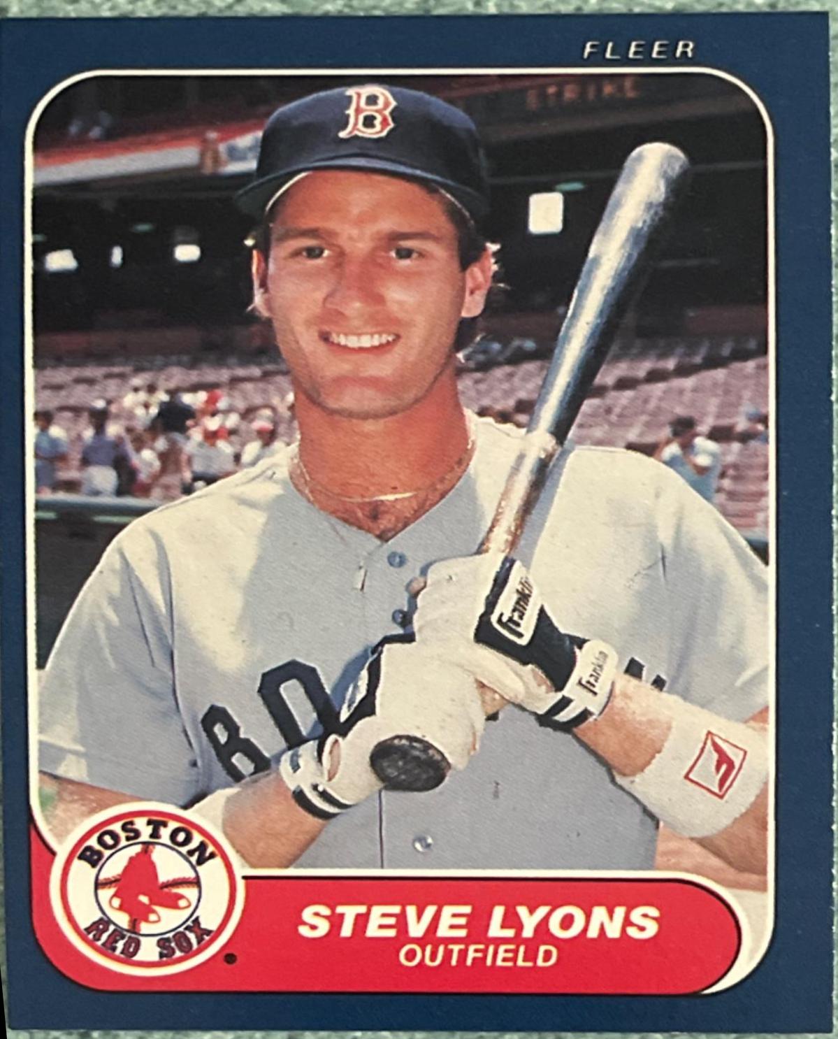 Steve Lyons #355 Baseball Cards 1986 Fleer