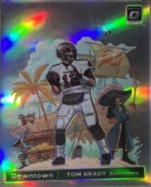 Tom Brady #DT-4 Football Cards 2020 Panini Donruss Optic Downtown