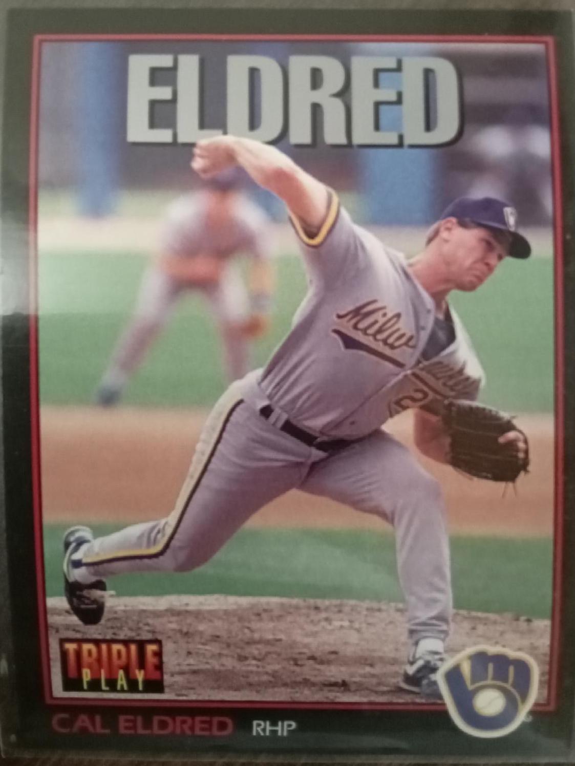 Cal Eldred #18 Baseball Cards 1993 Panini Donruss Triple Play