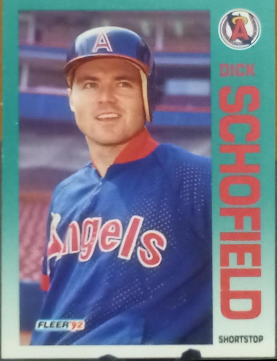 Dick Schofield #69 1992 Fleer Baseball