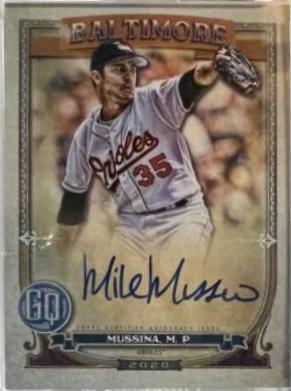 Mike Mussina #MM 2020 Topps Gypsy Queen Autographs Baseball