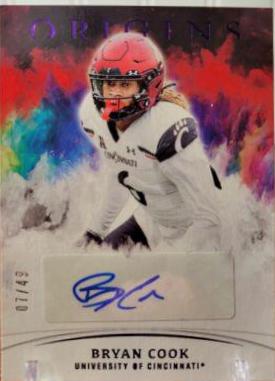 Bryan Cook #OA-BCO Football Cards 2022 Panini Chronicles Draft Picks Origins Rookie Autographs